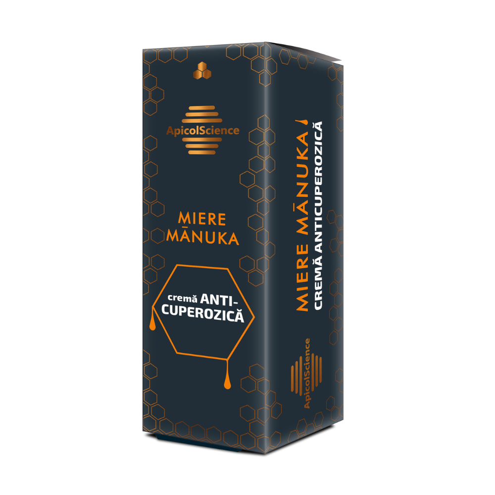 Crema anti-cuperozica cu miere Manuka, 50 ml, Apicol Science