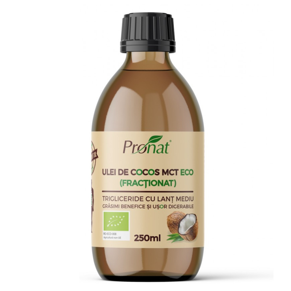 Ulei de cocos MCT Bio, 250 ml, Pronat