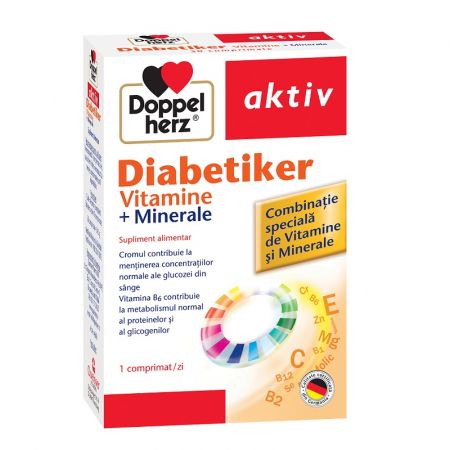 Diabetiker Vitamine si Minerale, 40 comprimate, Doppelherz