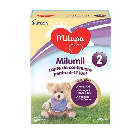 Formula de lapte de continuare Milumil PreciNutri, +6 luni, 600 gr, Milupa