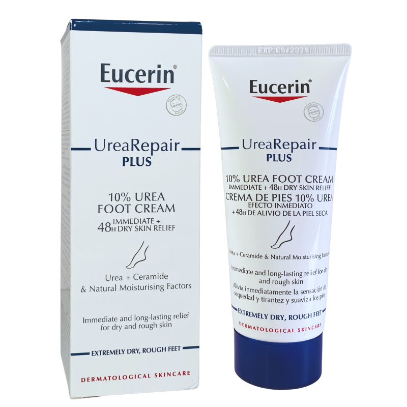 Crema de picioare cu Uree 10 % UreaRepair Plus, 100 ml, Eucerin