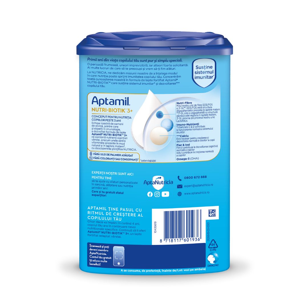 Lapte praf Nutri - Biotik 3+, peste 3 ani, 800 g, Aptamil 536372