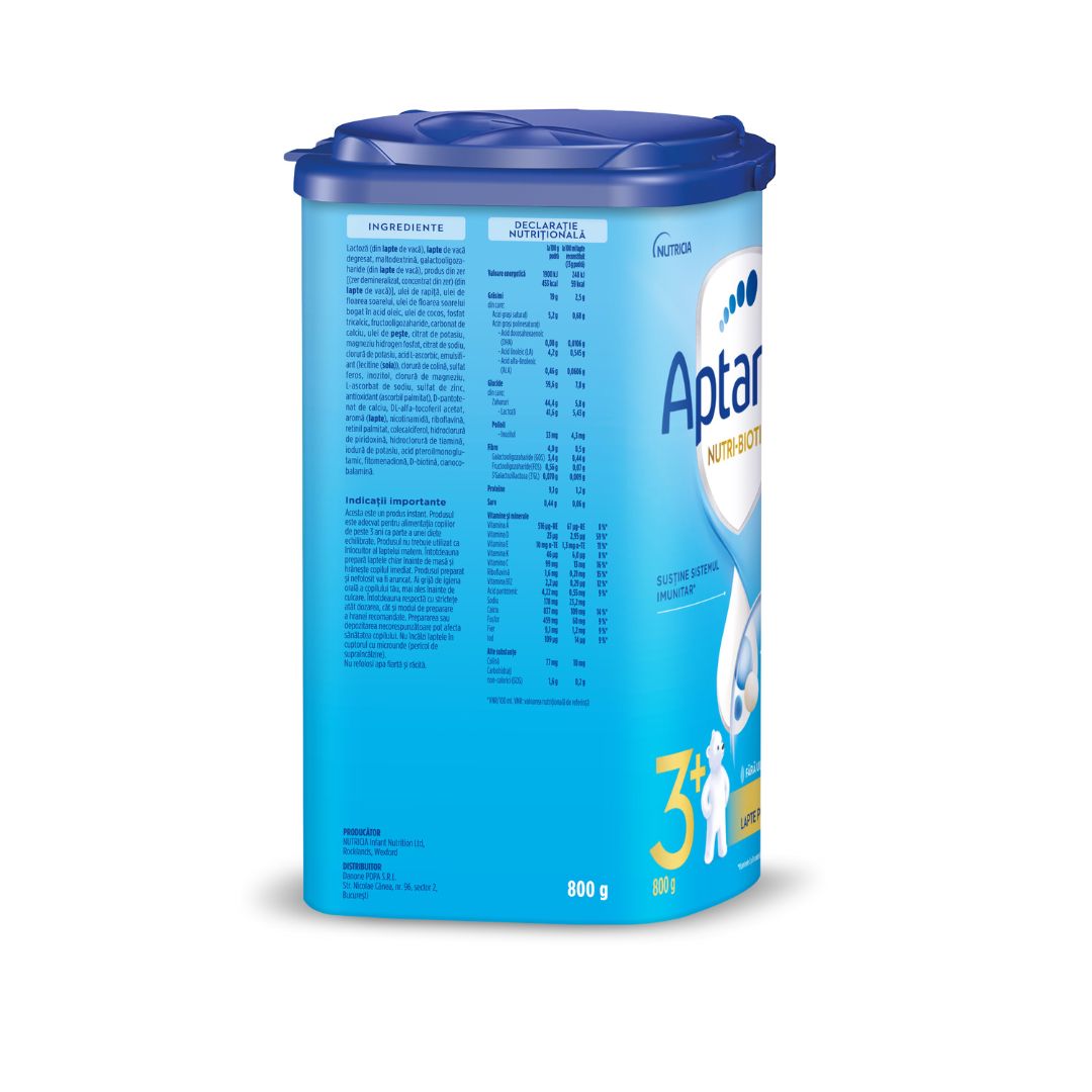 Lapte praf Nutri - Biotik 3+, peste 3 ani, 800 g, Aptamil 536377