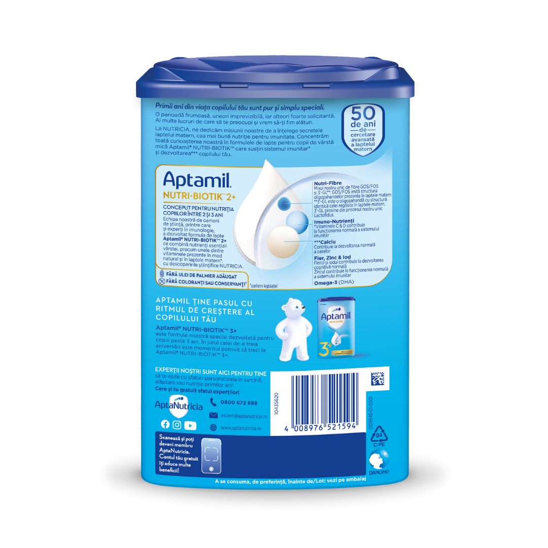 Lapte praf Nutri - Biotik 2+, 2-3 ani, 800 g, Aptamil 536389