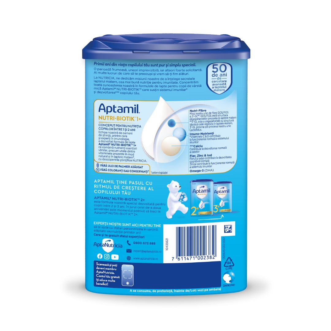 Lapte praf Nutri - Biotik 1+, 1 - 2 ani, 800 g, Aptamil 536420