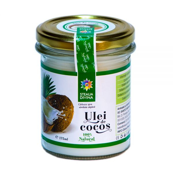 Ulei de cocos natural, 175 ml, Steaua Divina
