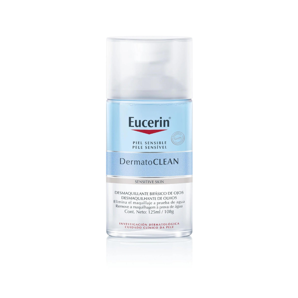 Demachiant bifazic pentru ochi DermatoClean, 125 ml, Eucerin