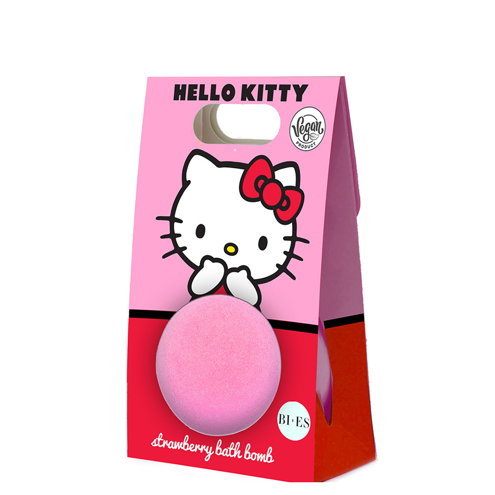 Bumba de baie cu capsune Hello Kitty, 165 g, Bi Es