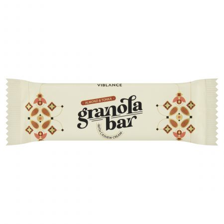 Baton granola cu migdale si tonka, 55g, Vibalance