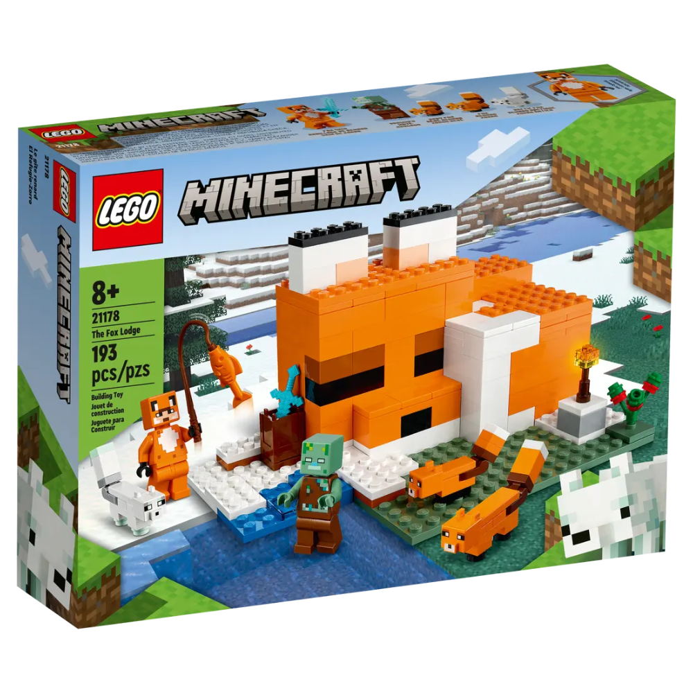 Vizuina Vulpilor Lego Minecraft, +8 ani, 21178, Lego