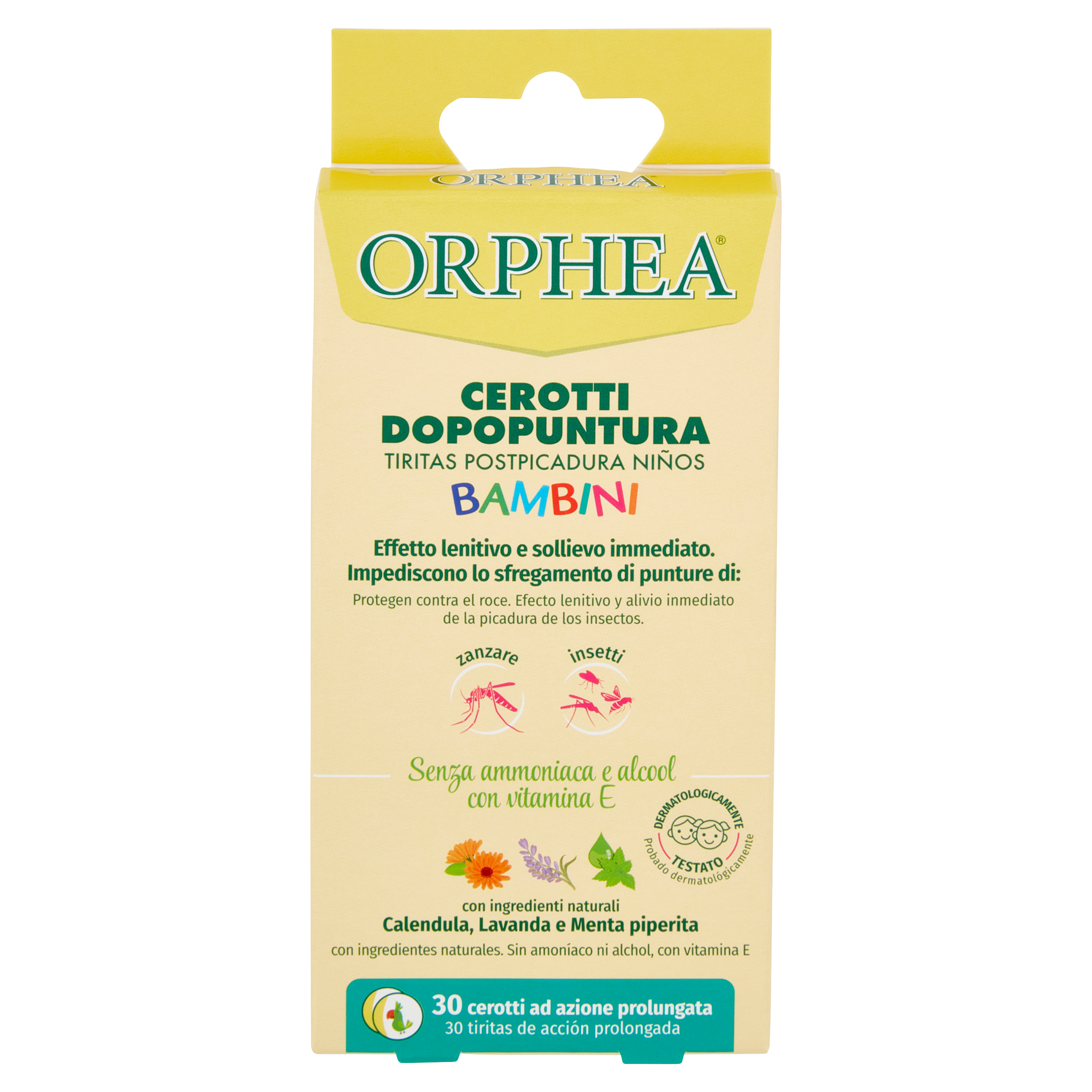 Plasturi pentru copii impotriva intepaturilor de insecte, Orhpea