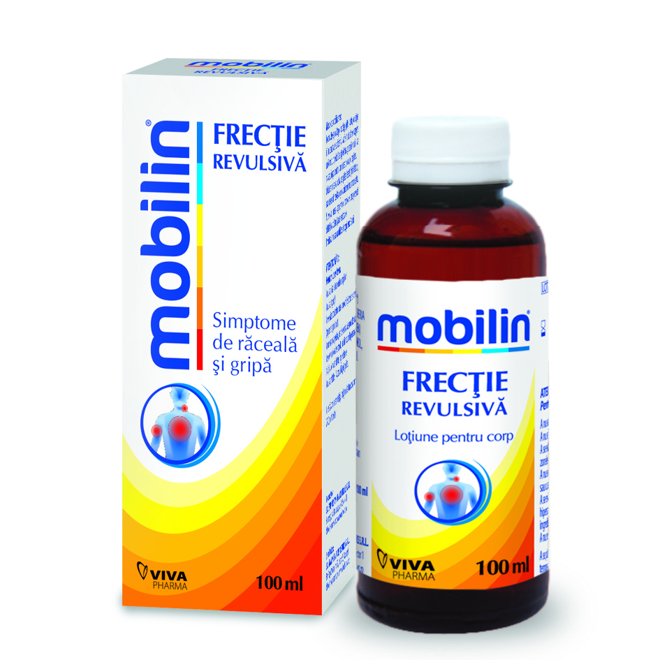 Lotiune pentru corp Frectie Revulsiva, 100 ml, Mobilin