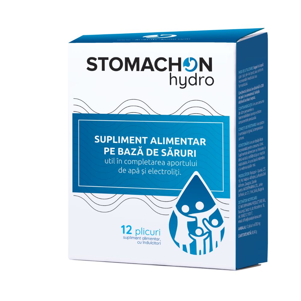 Stomachon Hydro, 12 plicuri, Natur Pharma