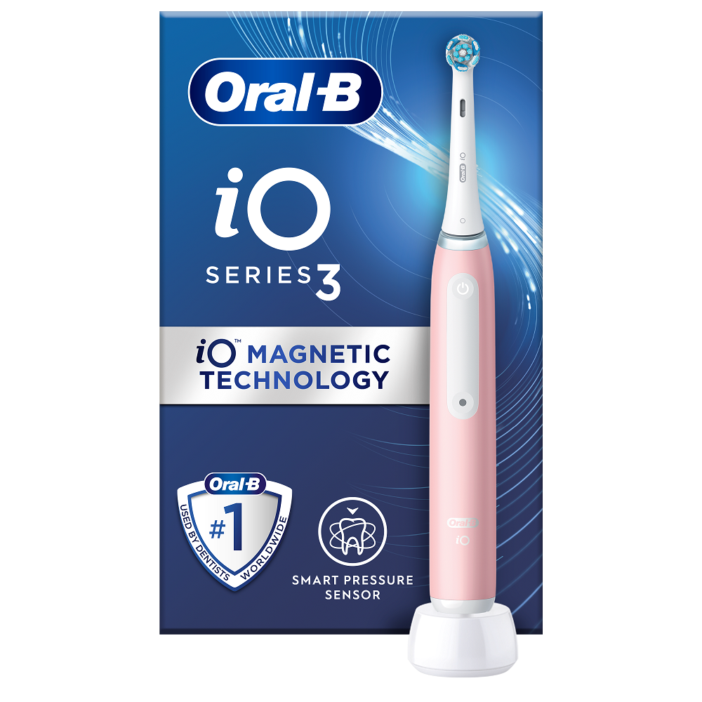 Periuta de dinti electrica iO3, Roz, Oral B