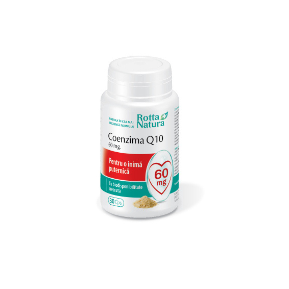 Coenzima Q10, 60 mg, 30 capsule, Rotta Natura