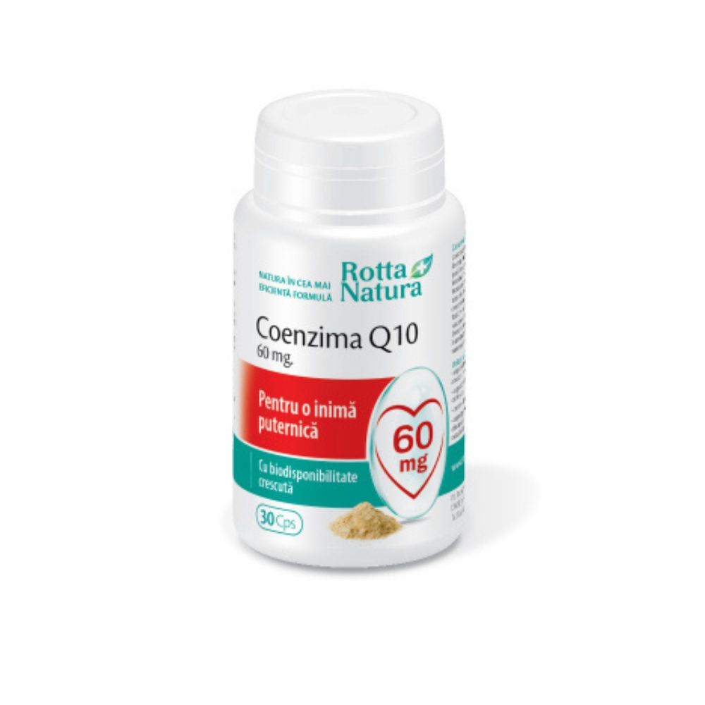 Coenzima Q10, 60 mg, 30 capsule, Rotta Natura