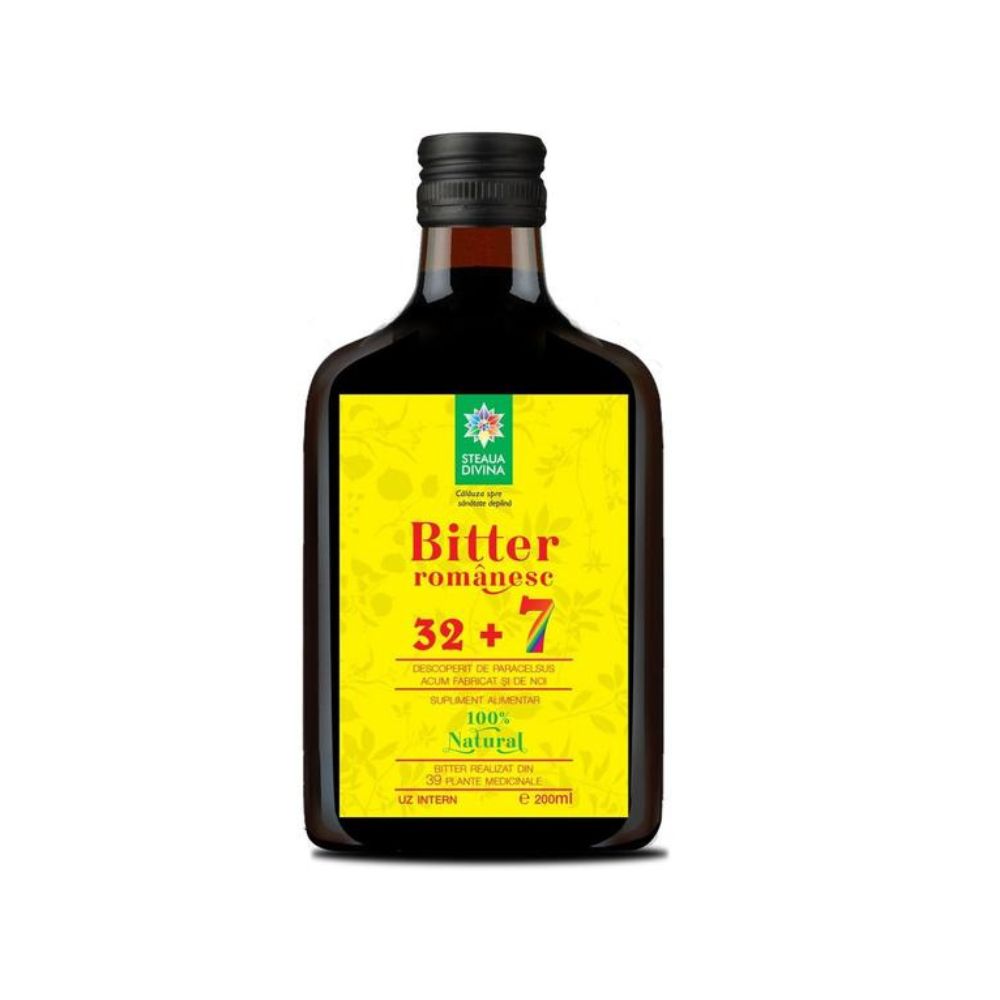 Bitter romanesc din 39 de plante, 200 ml, Steaua Divina