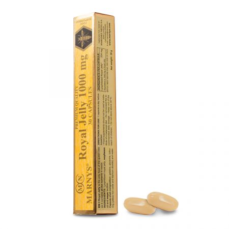 Royal Jelly cu laptisor de matca 1000 mg + Lecitina, 30 capsule, Marnys
