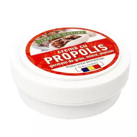 Crema cu propolis germeni de grau si miere, 15 g, Verre de Nature