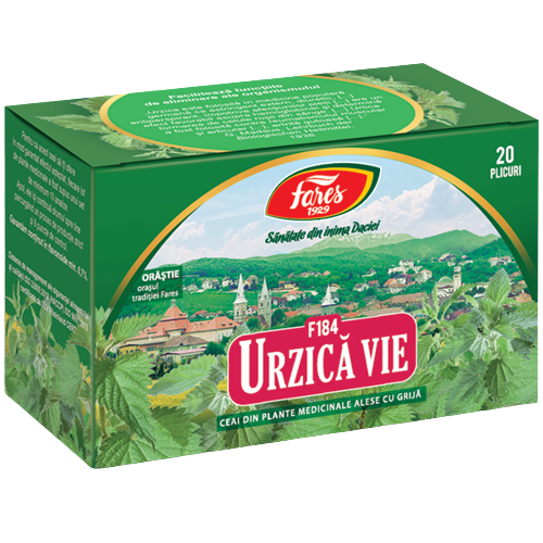 Ceai de Urzica Vie, 20 plicuri, Fares