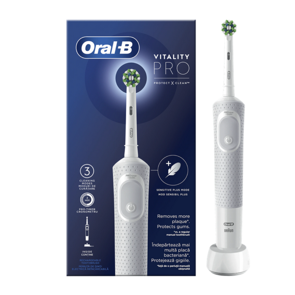 Periuta de dinti electrica Vitality Pro, 1 bucata, Alb, Oral-B
