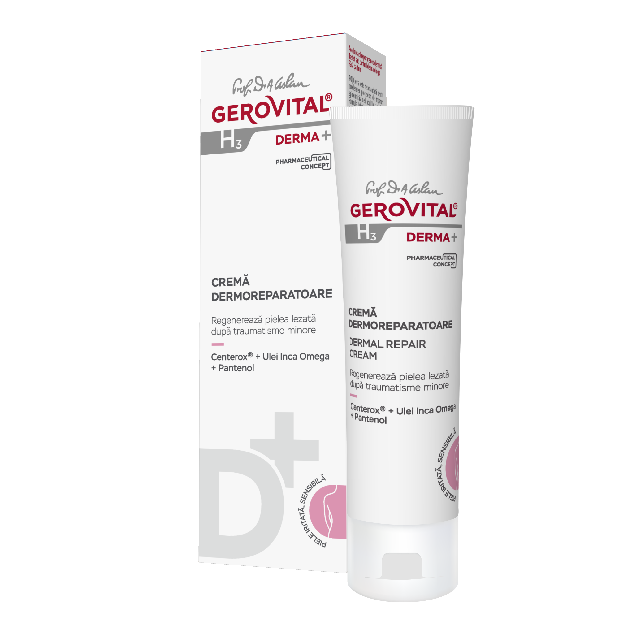 Crema dermoreparatoare Gerovital H3 Derma+, 5 0ml, Gerovital