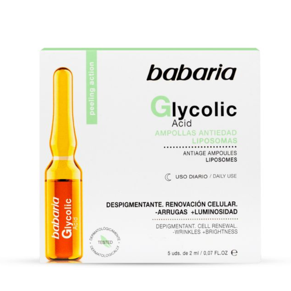 Fiole anti-aging cu Acid Glicolic, 10 ml, Babaria