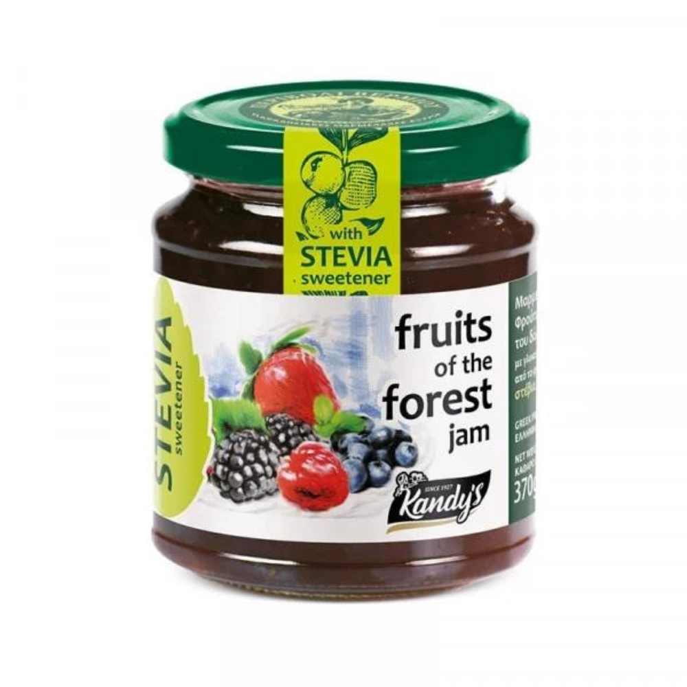 Gem de fructe de padure indulcit cu Stevia, 370 g, Kandy's
