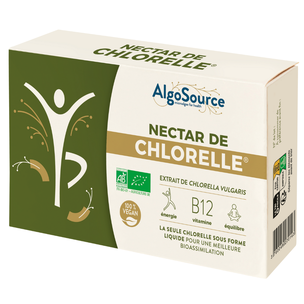 Nectar de Chlorella Bio, 5 flacoane x 30 ml, Algosourse