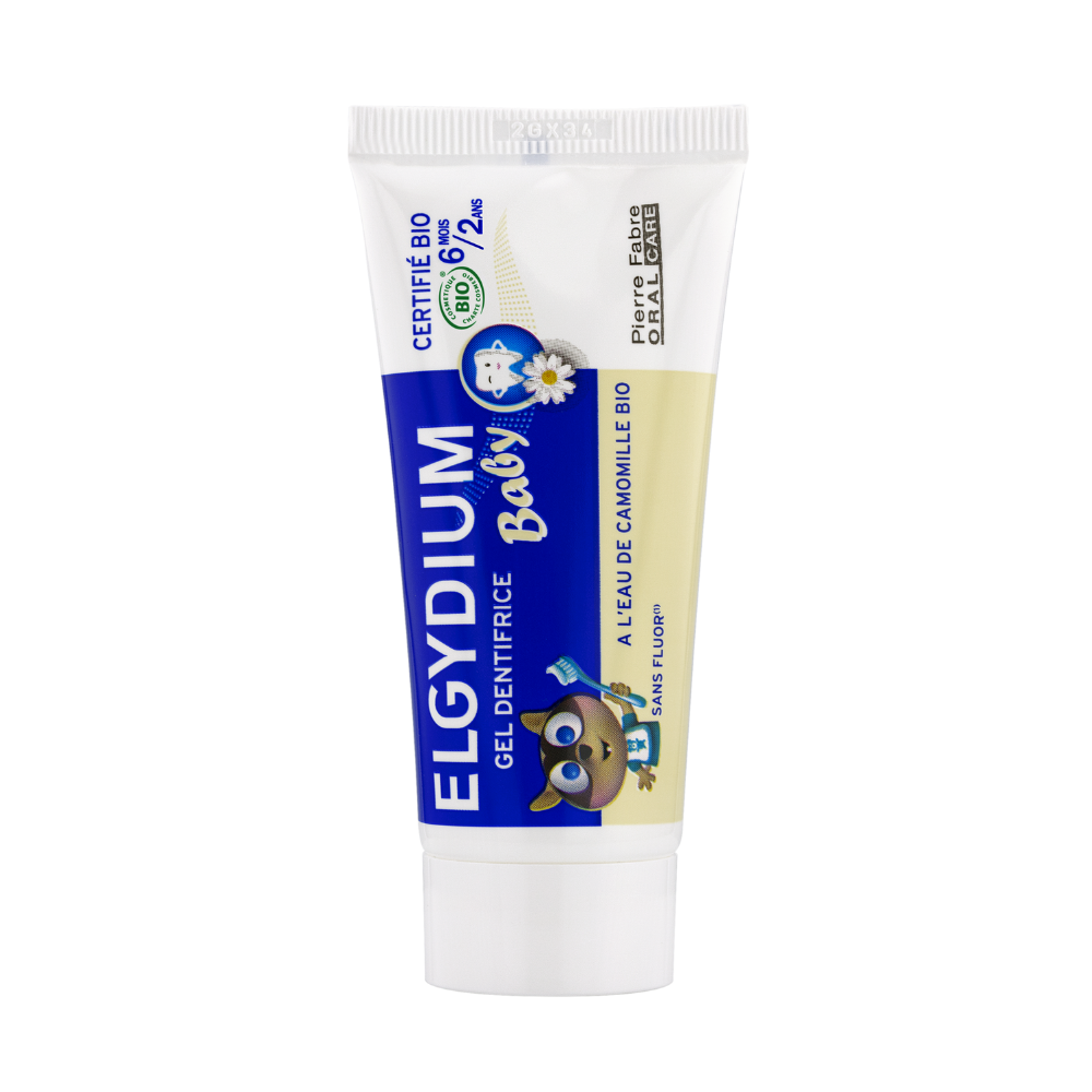 Pasta de dinti fara fluor pentru bebelusi Baby, +6 luni, 30 ml, Elgydium