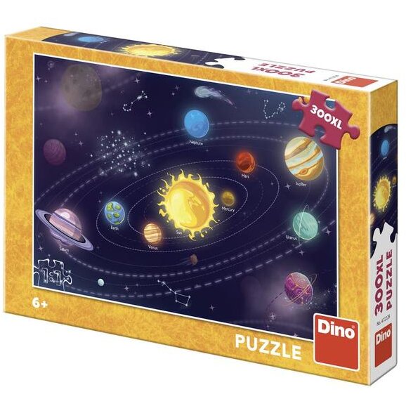 Puzzle Sistemul Solar, 300 piese, Dino