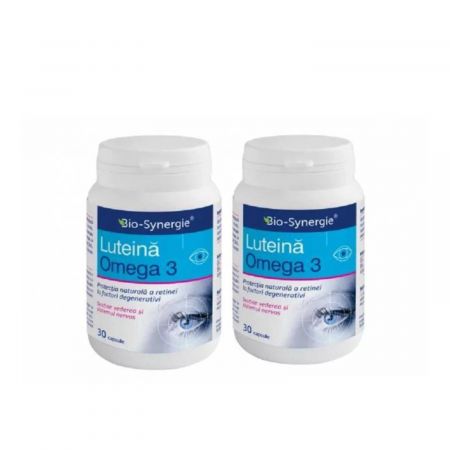 Pachet Luteina Omega 3, 30 capsule + 30 capsule, Bio Synergie