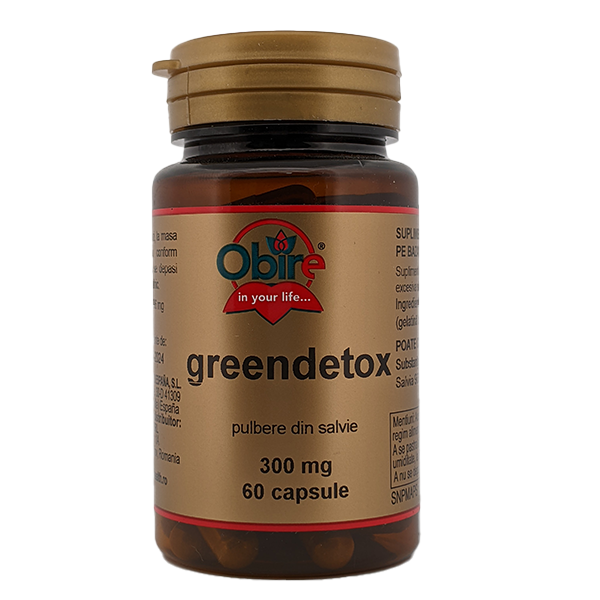 Greendetox, 300 mg, 60 capsule, Obire