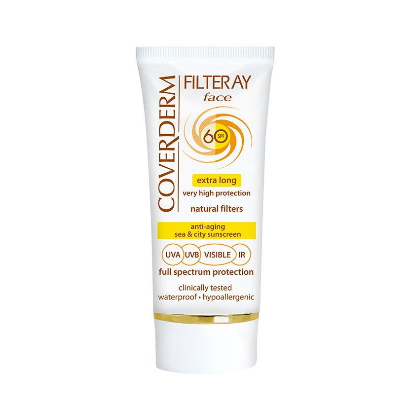 Filteray Face Spf 60, 50 ml, Soft Brown, Coverderm