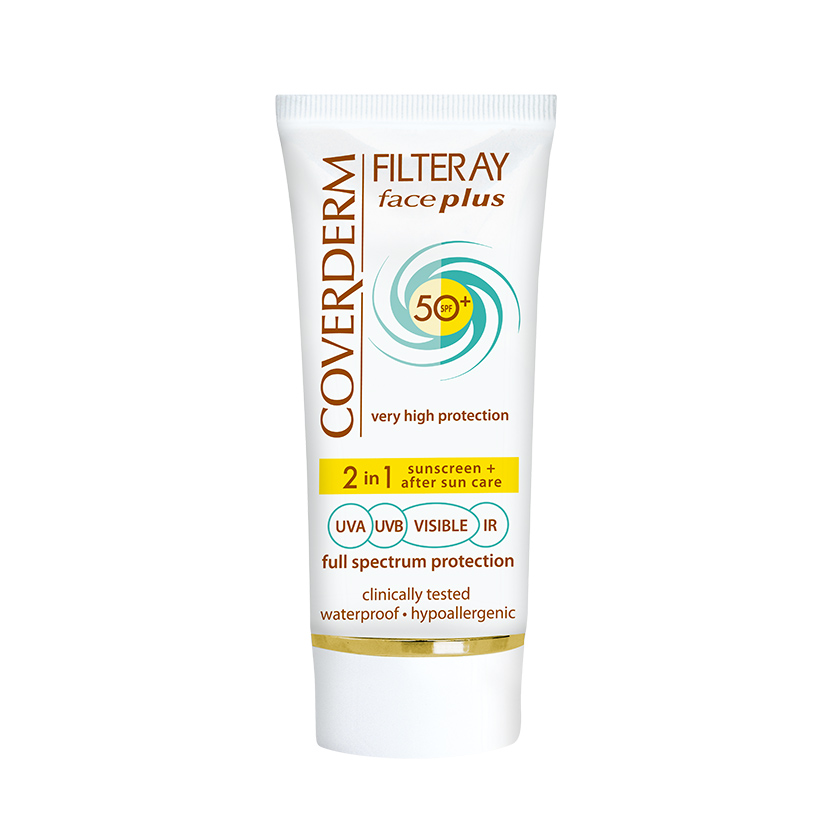 Filteray Face Spf 50 Dry/Sensitive, fara nuanta, 50 ml, Coverderm