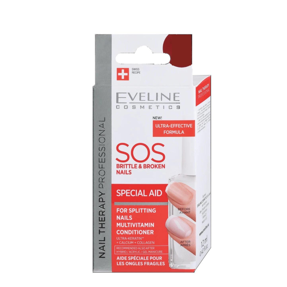 Tratament pentru unghii casante si fragile Nail Therapy, 12 ml, Eveline Cosmetics