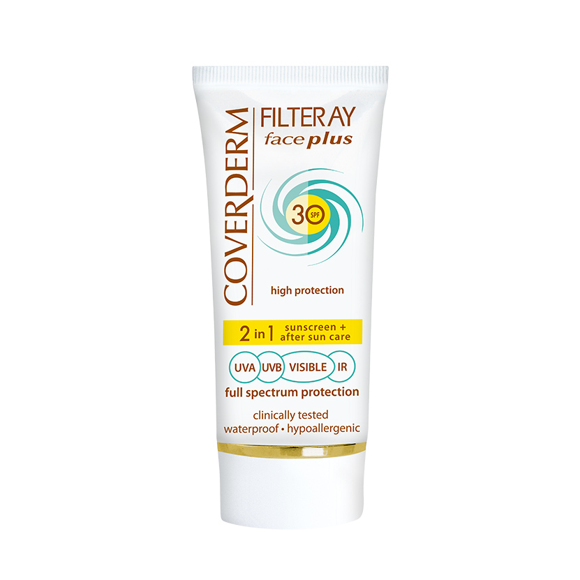 Filteray Face Plus Spf 30 Oily/Acneic, fara nuanta, 50 ml, Coverderm