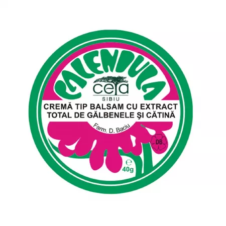 Crema tip balsam cu extract total de Galbenele si Catina, 40 g, Ceta