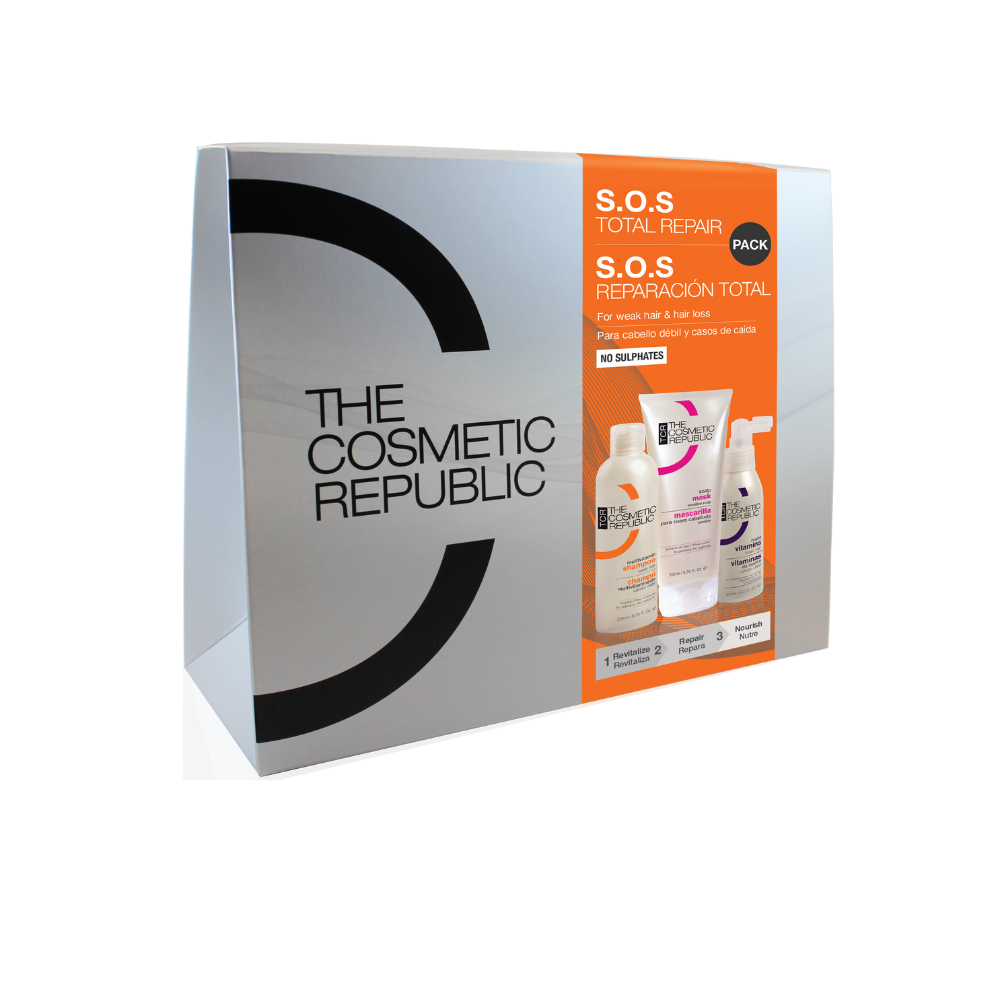 Kit impotriva parului deteriorat S.O.S. Total Repair, The Cosmetic Republic