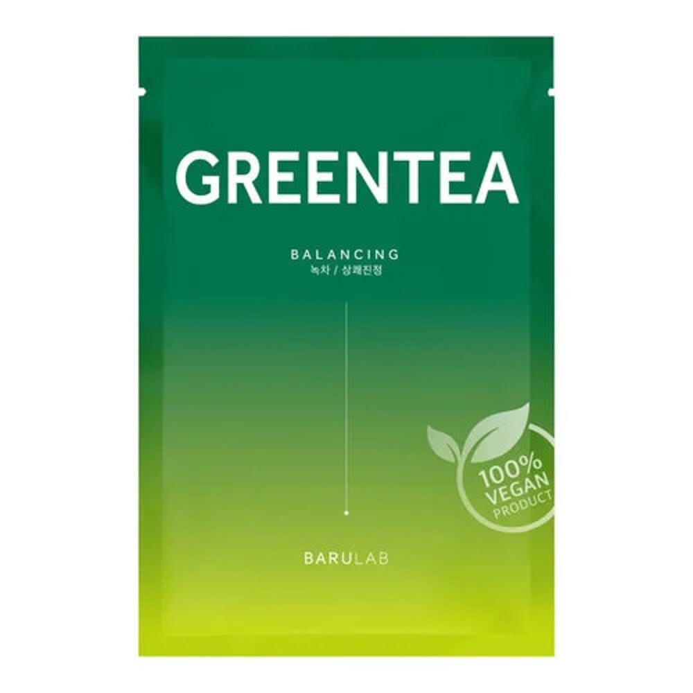 Masca tip servetel vegana cu ceai verde, 23 g, Barulab