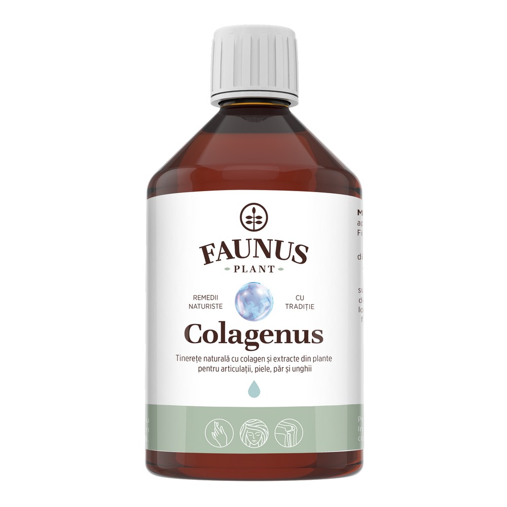 Colagen lichid hidrolizat si extracte din plante Colagenus, 500ml, Faunus Plant