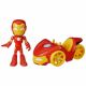 Set Vehicul si Figurina Iron Man Spidey Prietenii Extraordinari, +3 ani, Hasbro 573603