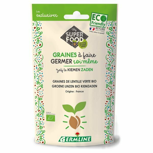Seminte de Linte verde Bio pentru germinat, 150g, Germline