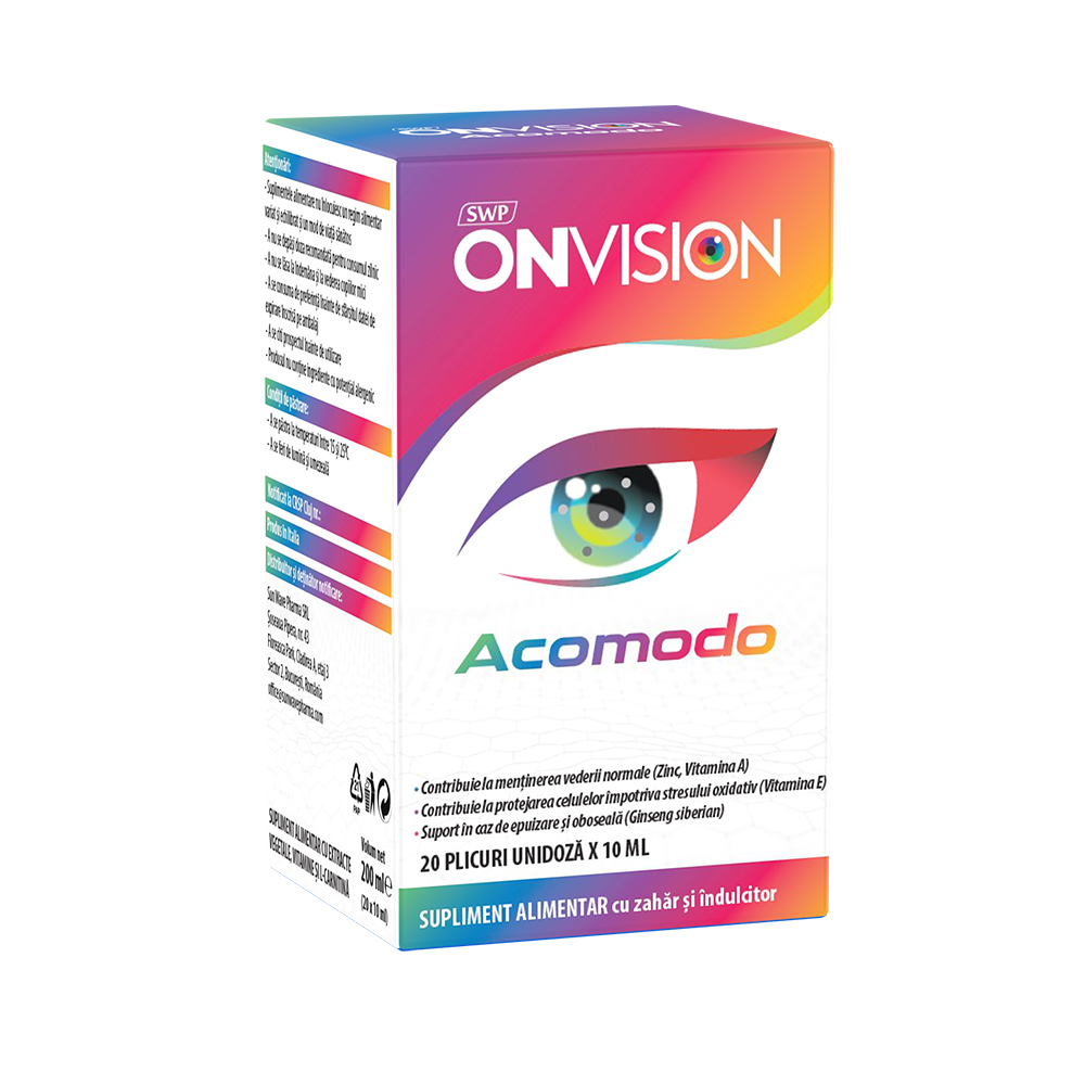 Ovision Acomodo, 20 plicuri, Sun Wave Pharma
