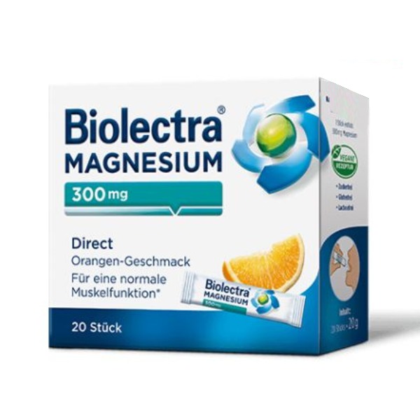Biolectra Magneziu 300 mg, 20 plicuri, Hermes Arzneimittel