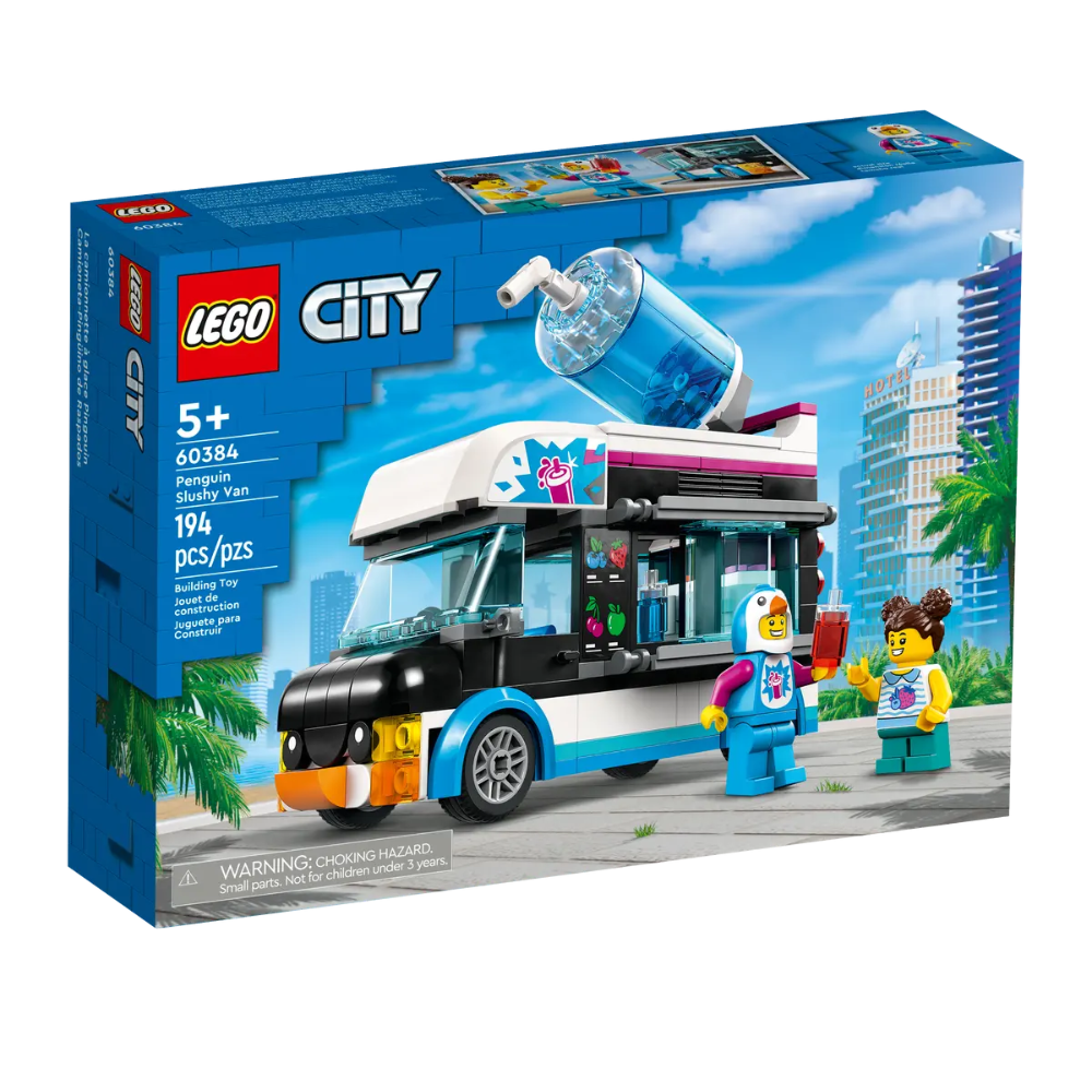 Set de creatie Camioneta-pinguin cu granita Lego City, 5 ani +, 60384, Lego