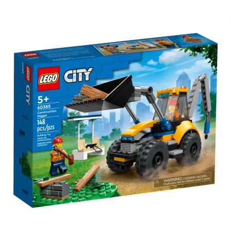 Excavator de constructii Lego City, 5 ani+, 60385, Lego