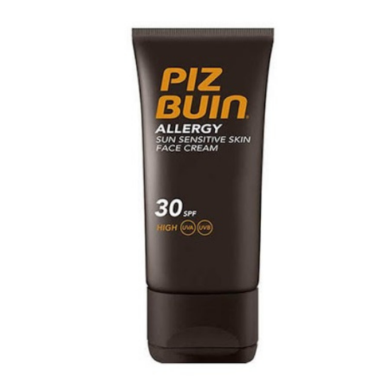Crema de fata cu protectie solara pentru piele sensibila SPF 30 Allergy, 50 ml, Piz Buin 