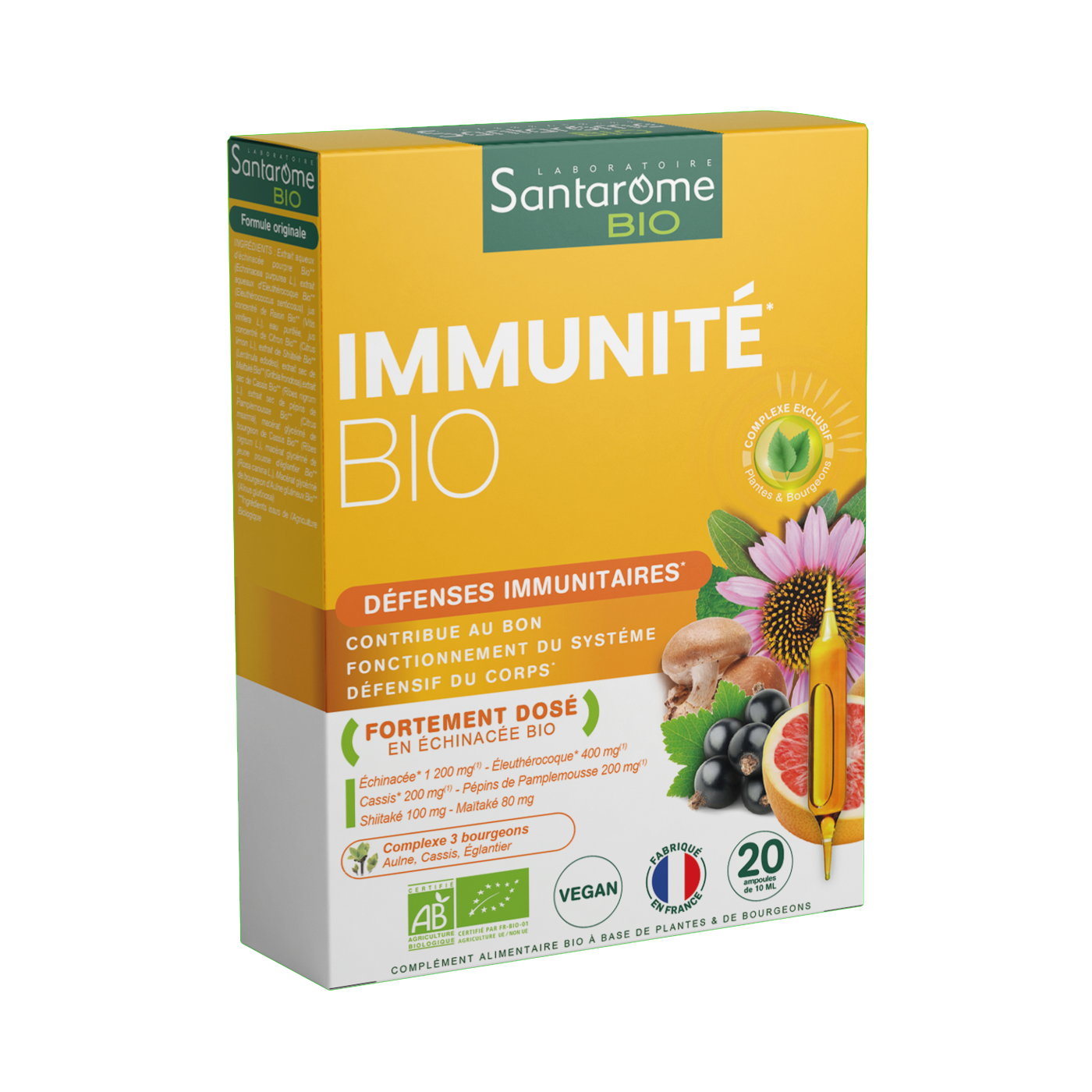 Immunite Bio, 20 fiole x 10 ml, Santarome Natural