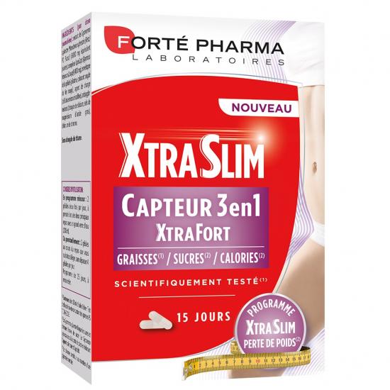 XtraSlim Capteur 3 in 1 ExtrFort, 60 capsule, Forte Pharma